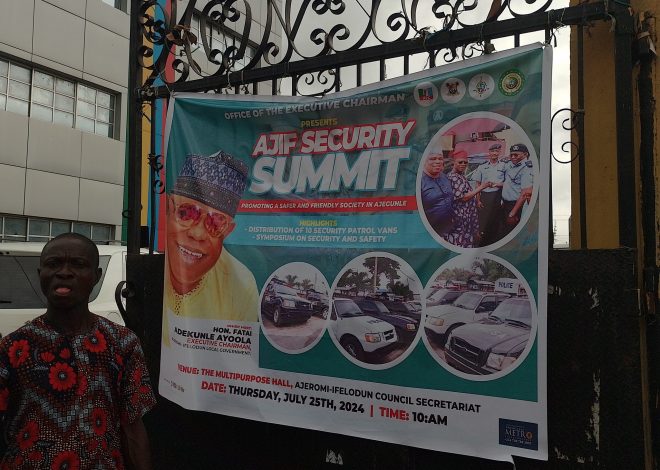 Ajeromi Ifelodun Council Security Summit 2024